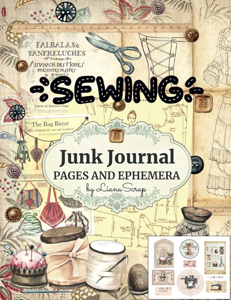 Sewing by LianaScrap: Junk Journal Pages and Ephemera